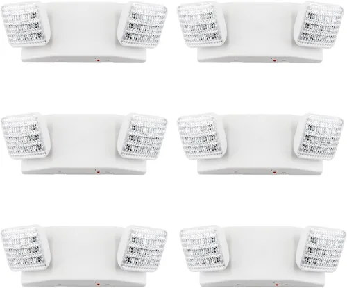Miniatura 10 de LIT-PaTH Accesorios de iluminación LED de emergencia con 2 cabezales LED y baterías de respaldo, luz de salida estándar de EE. UU., calificada por