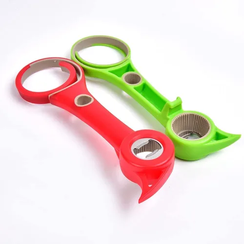 Miniatura 3 de Muellery Multifuncional 6 en 1 abridor de botellas tarro abrelatas comodidad fácil de usar hogar multi cocina herramientas verde CW00542Green