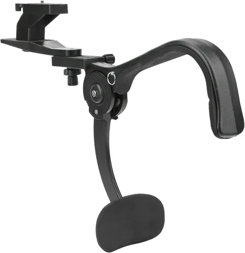 Soporte de hombro para cámara DSLR, estabilizador de amortiguador negro para fotografía de video profesional, mango de agarre cómodo con sistema de