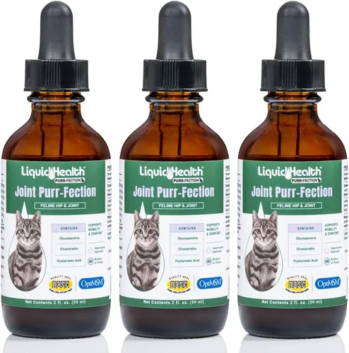 Miniatura 7 de LIQUIDHEALTH Pets Liquid Cat Glucosamine Joint Purr-Fection - Apoyo para Alivio de Salud de Cadera y Articulaciones, Goteros Felinos de Condroitina