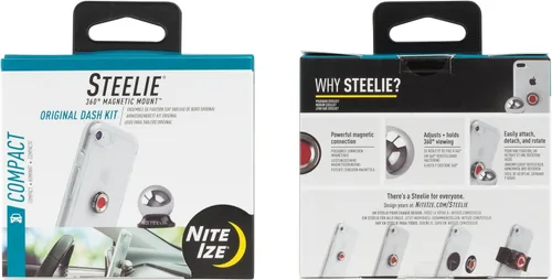 Nite Ize Steelie - Kit de tablero original - Soporte magnético para teléfono para tablero de automóvil - Soporte de teléfono para automóvil con imán