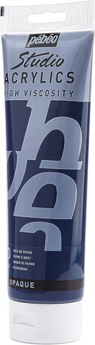 Miniatura 48 de PEBEO Studio Acrílicos de Alta Viscosidad, Acrílico Fino, 250 ml - Plata Iridiscente, 8.45 Fl Oz (Paquete de 1)