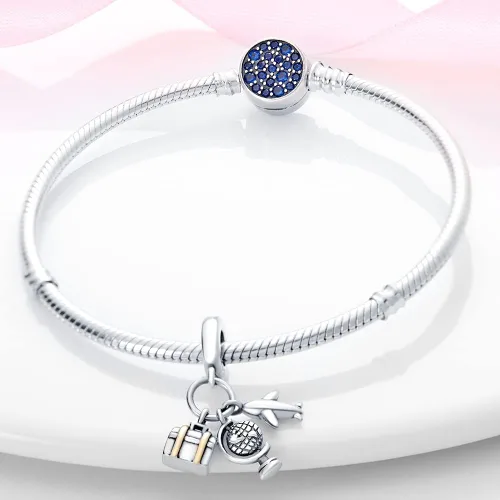 Miniatura 72 de KUNSIR Los abalorios se adaptan a pulseras Pandora para mujer, plata de ley 925, cuentas colgantes de joyería para niñas, dijes de feliz cumpleaños