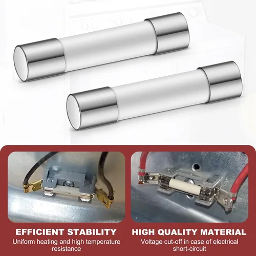 Miniatura 4 de WE1X21975 - Fusible de cerámica para secadora GE Hotpoint de 30 amperios, 250 voltios, reemplazo de fusible de secadora 3AB, AP5957584 428223