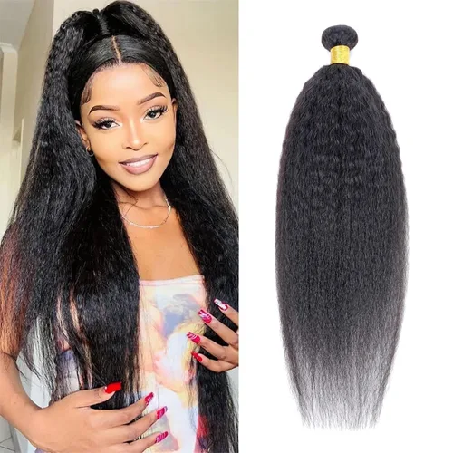 Miniatura 13 de Paquetes de cabello afro rizado y kinky, extensiones de cabello humano de 8 pulgadas, tejido rizado sin procesar, doble entretejido, virgen