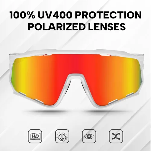 Miniatura 2 de BUCKLOS Gafas de sol polarizadas para ciclismo y correr para hombres y mujeres, protección UV400, gafas de sol TR90 para bicicleta, béisbol, Marcos