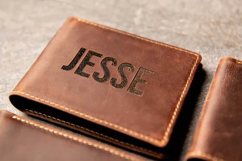 Miniatura 6 de Slim Personalized Distressed Leather Wallet The Key Largo Wallet by Left Coast Original