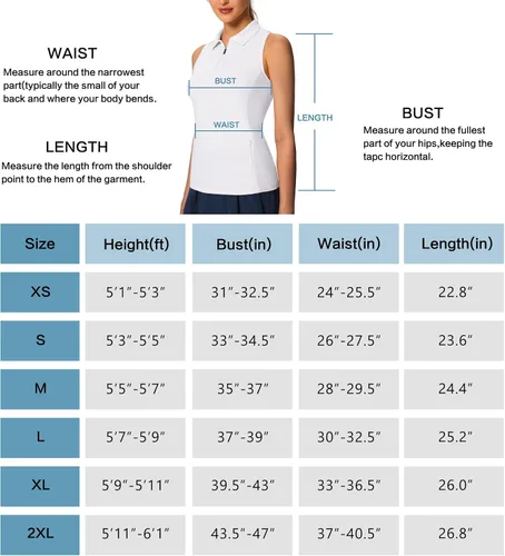 Miniatura 6 de MIVEI Camisetas de golf sin mangas para mujer, con espalda cruzada, con bolsillo con cremallera, cuello con cremallera de 14, secado rápido, UPF50
