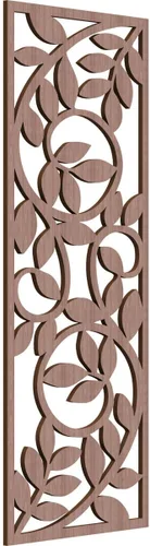 Miniatura 77 de 9 3/8"W x 24 3/8"H x 1/4"T Utica Decorativo Fretwork Madera Paneles de Pared, Abedul