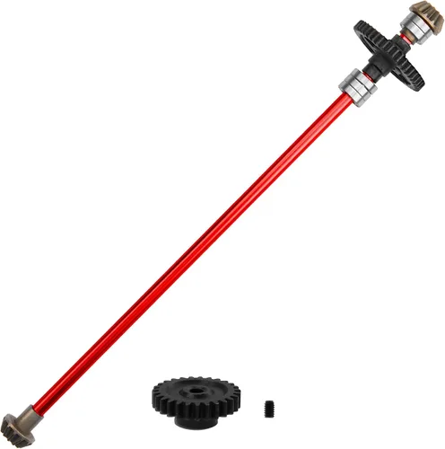 Miniatura 7 de Eje central de transmisión central de metal para automóvil a control remoto con engranaje de motor 27T, pieza de actualización compatible con Wltoys
