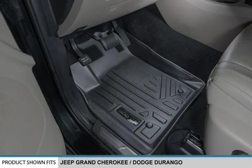 Miniatura 2 de SMARTLINER Juego de alfombrillas de 2 filas compatibles con Dodge Durango 2013-2016