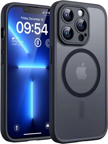 Miniatura 9 de TOCOL Funda magnética 3 en 1 para iPhone 14 Pro, mejorada [protección completa de cámara] con 2 protectores de pantalla, funda de grado militar Azul