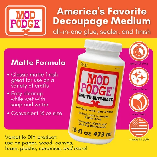 Miniatura 6 de Mod Podge Brillo súper grueso (8 onzas) y Mod Podge Matte (16 oz)