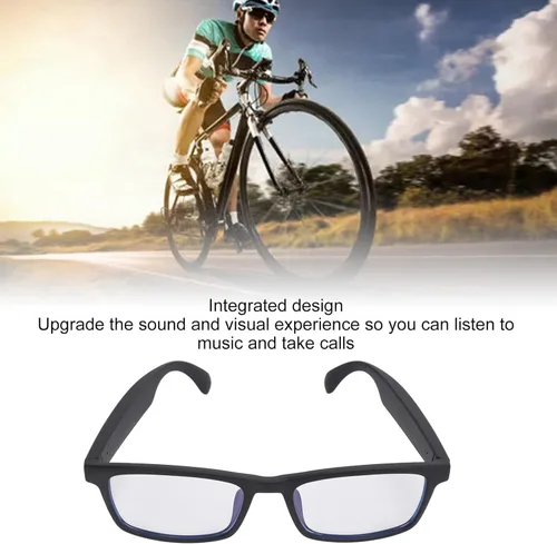 Miniatura 2 de GOWENIC Gafas de sol inteligentes con sonido con micrófono, gafas de música de 160 mAh con filtro de luz azul asistente de voz táctil para ciclismo