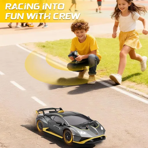 Miniatura 8 de Lamborghini - Auto de control remoto, escala 1:18, auto de juguete Lamboghini con licencia oficial, autos RC geniales para niños y adultos de 4, 5