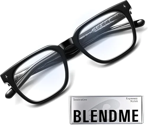 Overzied - Gafas cuadradas de luz azul para mujer y hombre, antideslumbrante, reducen la fatiga ocular para juegos, computadora, pantalla