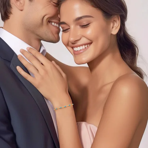Miniatura 3 de CDE Pulseras de plata de ley 925 con piedra natal para mujer, delicada pulsera de tenis infinito con dije de eslabones simples, cumpleaños
