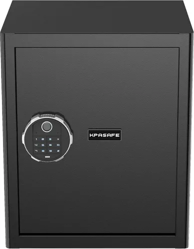 Miniatura 7 de Caja de seguridad biométrica para el hogar, seguridad de huellas dactilares de 1.6 pies cúbicos con teclado digital, llaves de emergencia, respaldo