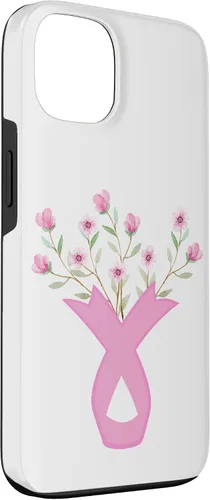 Miniatura 3 de iPhone 13 Flower Jar Pink Ribbon Breast Cancer Concientización Mes de Mujeres Caso