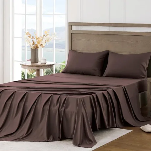FreshCulture Sábanas para cama individual – Sábanas ultrasuaves para camas individuales – Microfibra cepillada – Bolsillos profundos – Fácil cuidado