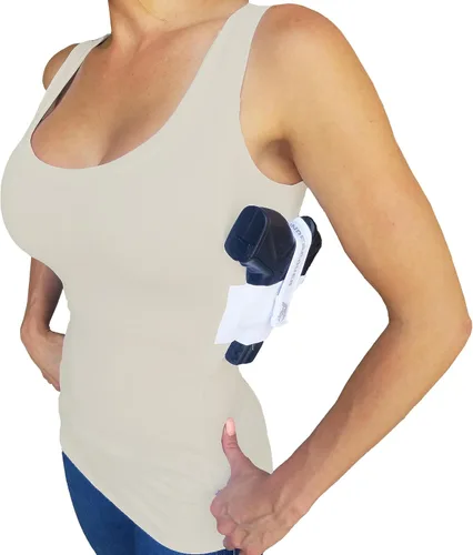 Camiseta sin mangas de transporte oculto para mujer, camiseta interior segura con funda para pistola, táctica y uso diario, (S-XL)