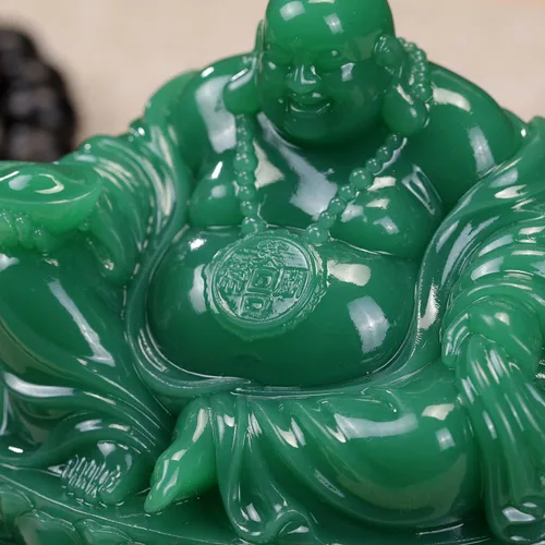 Miniatura 4 de Fengshui Estatua de Buda riendo – Esculturas de Buda feliz para buena suerte, riqueza y felicidad, decoración del hogar, regalos de felicitación