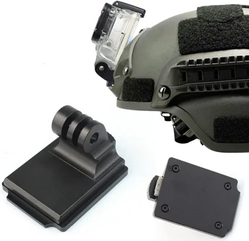 Miniatura 2 de Soporte de casco NVG de aluminio compatible con GoPro Hero 10 negro Gopro 9 8 7 6 5 negro, Xiaomi Yi, DJI Osmo cámaras de acción