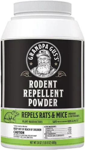 Miniatura 6 de Grandpa Gus's Repelente Natural de Ratas en Barra, Entrega Patentada de Aroma Concentrado a Menta, Repelente de Roedores Humanitario a Base