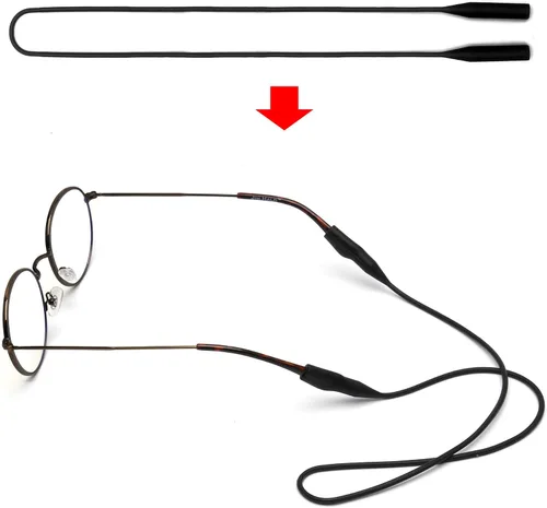 Miniatura 2 de 3 Pack Elastic Silicone Eye Glasses Strap, Sports Sunglasses Straps, Reading Eyeglasses Holder/Rope/String/Retainer/Cords