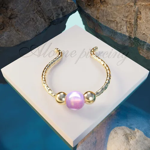 Miniatura 40 de Fake Opal Septum Rings