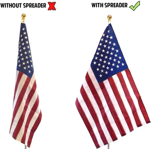 Miniatura 3 de 4 Less Co - Paquete de 2 esparcidores de bandera para bandera