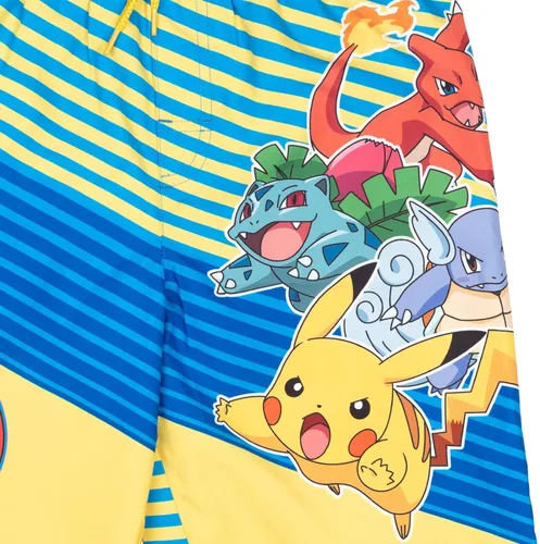 Miniatura 3 de Pokemon Pikachu Charmander Ivysaur Wartortle - Traje de baño para niños pequeños a grandes