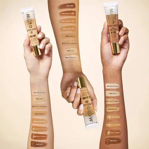 Miniatura 4 de Milani Tinte hidratante para la piel Glow - de medio a oscuro, acabado brillante, cobertura ligera, libre de crueldad
