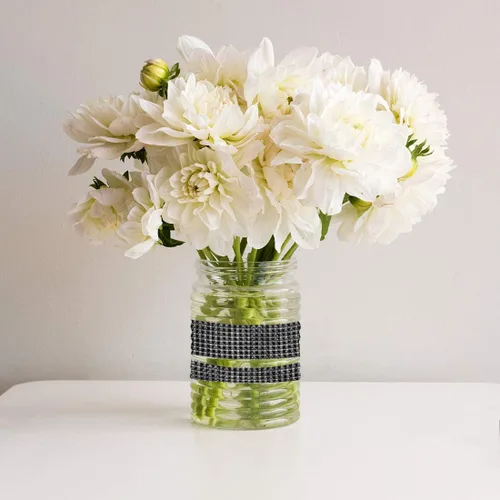 Miniatura 5 de BTSD-home Rollo de cinta de diamantes de imitación de 20 yardas, 2 rollos, para pasteles de boda, decoraciones de cumpleaños, eventos de baby Negro