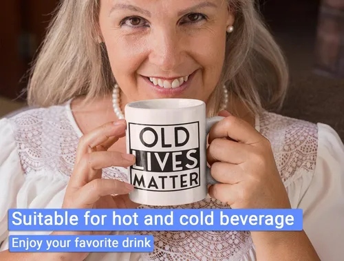 Miniatura 5 de Taza de café Old Lives Matter Old Lives Still Matter, regalos para hombres, Old Lives Still Matter, taza de café de 11 onzas, regalos para hombres