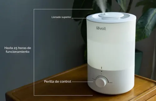 Miniatura 11 de LEVOIT - Humidificadores para dormitorio - Silencioso (tanque de agua de 3L) - Niebla fría/llenado superior/difusor de aceite esencial/25 vatios