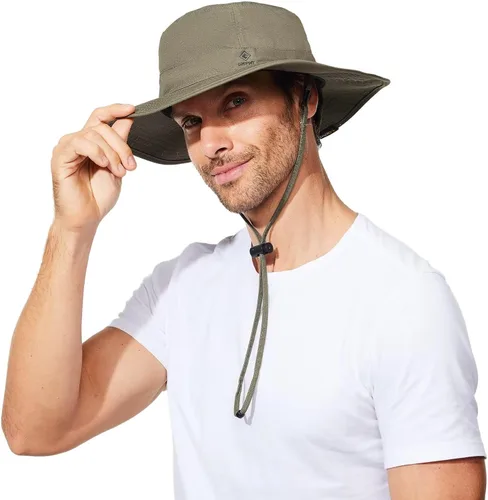 Sombrero de pesca para hombre, sombrero de sol de ala ancha, protección UV SPF XL, XXL, tamaño grande, cabeza grande, senderismo, playa, safari
