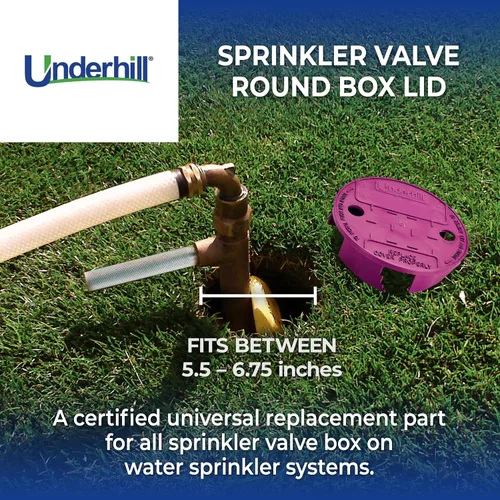 Miniatura 2 de Underhill Tapa de Caja de Válvula de Rociador Redonda, VersaLid 6 Pulgadas a 7 Pulgadas Universal, Cubierta para Sistema de Riego Automático