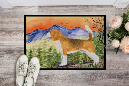 Miniatura 2 de Caroline's Treasures SS8615JMAT - Felpudo Beagle de 24 x 36 pulgadas, para interiores y exteriores, para entrada, antideslizante, lavable, pelo