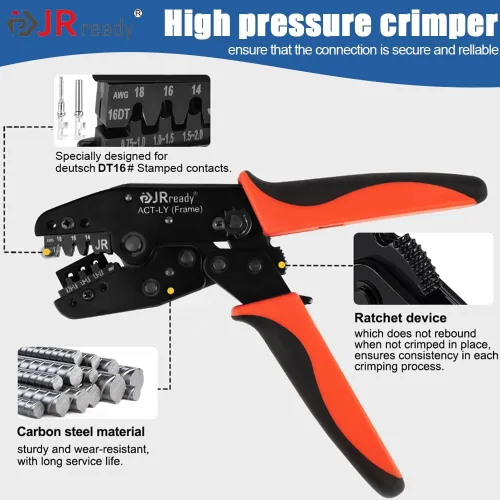 Miniatura 9 de ST6310 Deutsch DT Kit de conector con crimpador, 2 3 4 6 8 12 pines conectores de cable impermeables automotrices con herramienta de crimpado