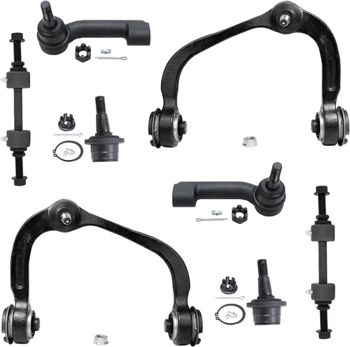 Miniatura 162 de Detroit Axle - Kit de brazos de control de extremo delantero de 8 piezas para Dodge Dakota 00-04, Durango 00-03, 4 brazos de control superior e