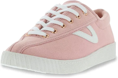 TRETORN Nyliteplus - Tenis casual de lona para mujer, con cordones, estilo clásico vintage, Rosado, 11