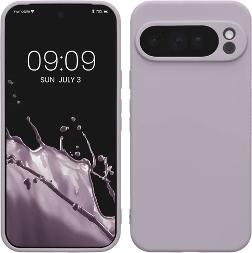 Miniatura 164 de kwmobile Funda compatible con Google Pixel 9 Pro - Funda protectora delgada de TPU para teléfono - Acabado mate suave - Negro mate