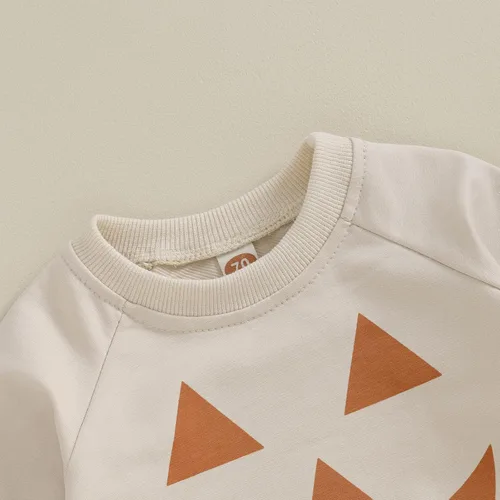 Miniatura 4 de Ropa para el día de San Valentín para bebé, sudadera de manga larga con letras, pantalones deportivos elásticos para otoño e invierno