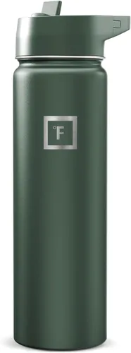 Miniatura 110 de IRON °FLASK Frasco de hidratación para acampar y senderismo con pajilla, botella de agua deportiva de acero inoxidable con aislamiento de boca