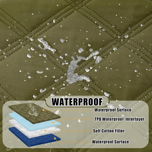 Miniatura 2 de Smiry Funda Manta Impermeable para Cama de Perro de 30x70 pulgadas, Manta Suave Reversible para Mascotas, Lavable a Prueba de Fugas, Protector