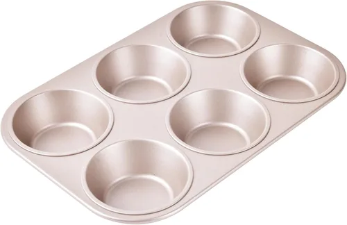 Miniatura 8 de Madeleine Molde para tartas, 9 cavidades antiadherentes, esférico, para hornear al horno (dorado champán)