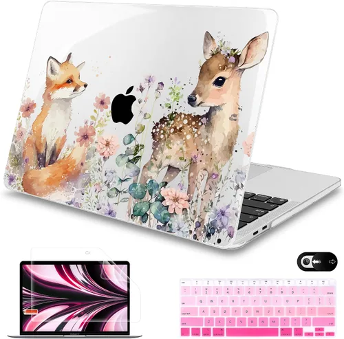 Miniatura 13 de Mektron para MacBook Air 13 Funda A1466/A1369 (versión 2010-2017), cubierta rígida de plástico con fijación a presión para MacBook Air 13.3 pulgadas