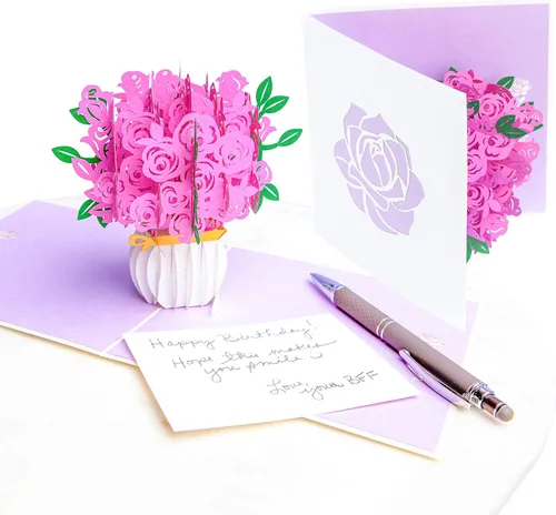 Miniatura 11 de PopLife - Tarjeta de felicitación para el día de la madre, tarjeta 3D para aniversario, San Valentín, gracias, feliz cumpleaños, para mamá, esposa