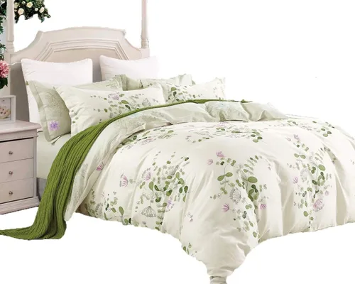 Miniatura 5 de Swanson Beddings Juego de cama floral 100% algodón: Funda de edredón, fundas de almohada., Algodón, Completo